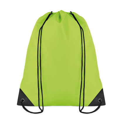 Mochila de cordones verde lima