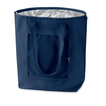 Bolsa de la compra azul marino plegada isotérmica