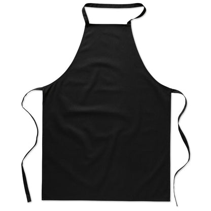 Delantal de cocina en algodón negro