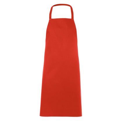Delantal de algodón ecológico rojo