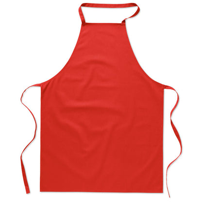 Delantal de cocina en algodón rojo