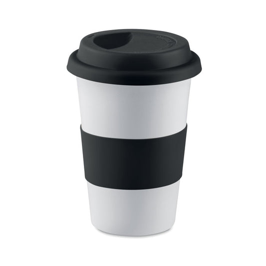 TRIBECA - Taza cerámica y tapa silicona
