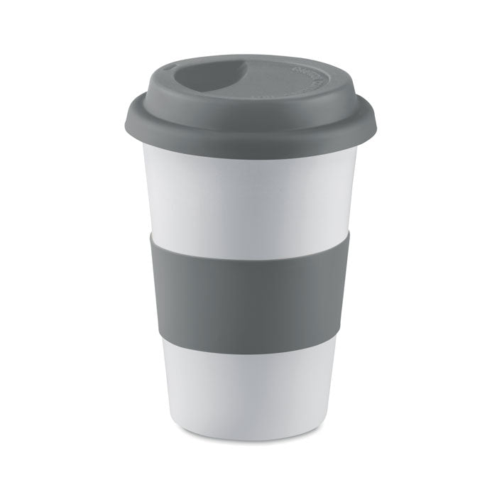 TRIBECA - Taza cerámica y tapa silicona