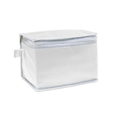 Nevera bolsa portátil blanca con asa