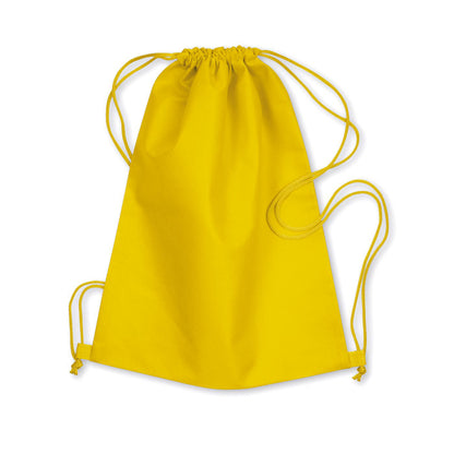Mochila de cuerdas de non woven amarilla