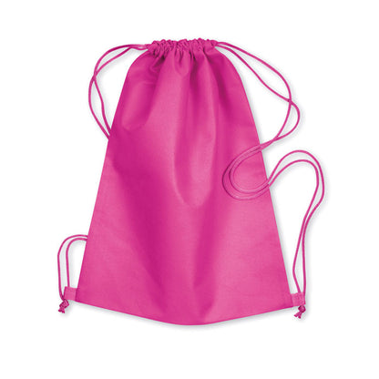 Mochila de cuerdas de non woven fucsia