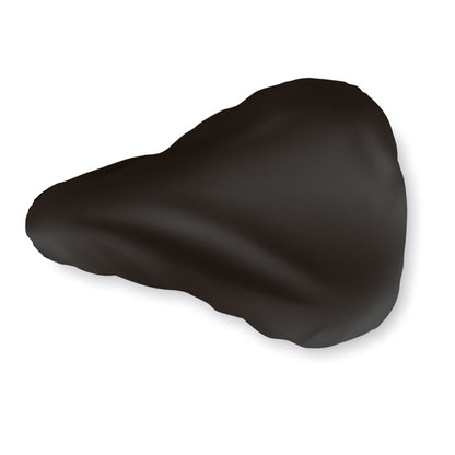 funda negra de poliéster para sillín de bici