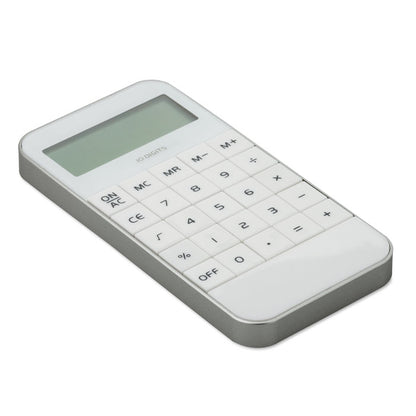 Calculadora blanca de plástico