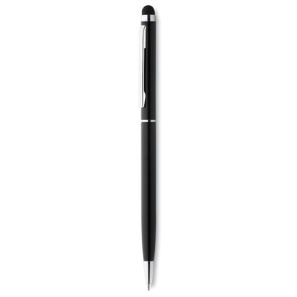 Bolígrafo de aluminio con puntero negro