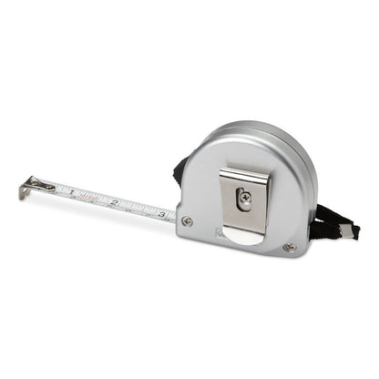 Cinta métrica circular con clip para enganchar en el cinturón