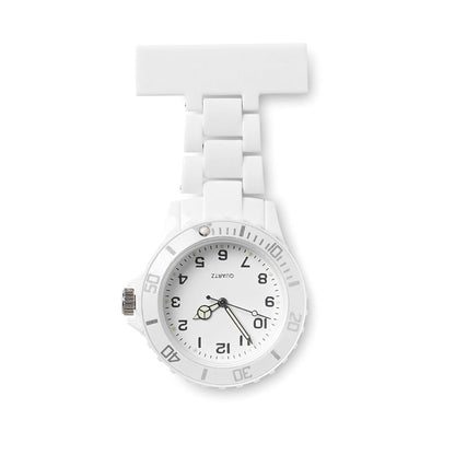 Reloj blanco analogico de enfermera