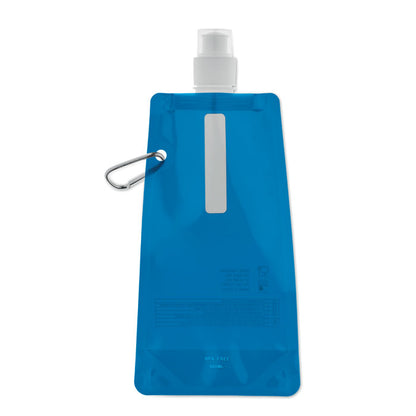 Botella de plástico plegable azul 