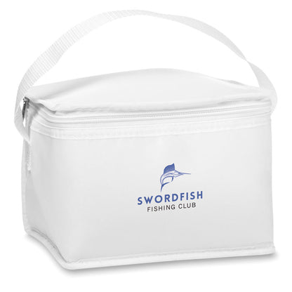 Nevera de playa blanca personalizada con logo