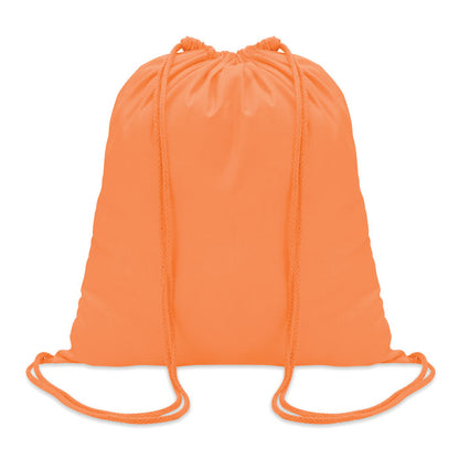Saco con asas de algodón naranja