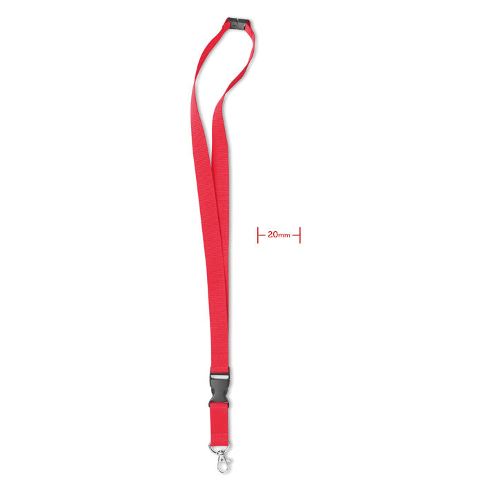 LANY - Lanyard mosquetón metal 20 mm