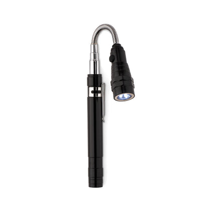 Linterna extensible de metal color negro