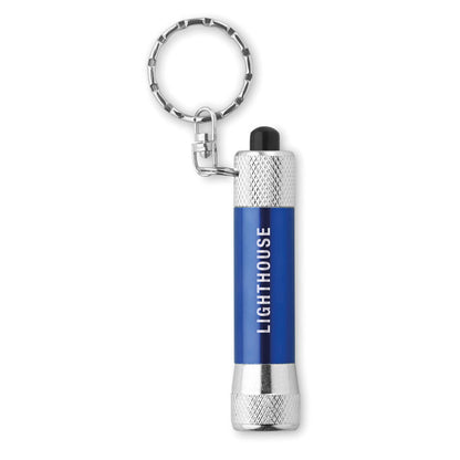 Llavero linterna de bolsillo azul
