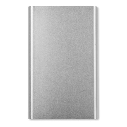 Batería externa gris de aluminio