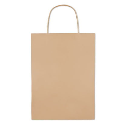 Bolsa de papel kraft con asas retorcidas