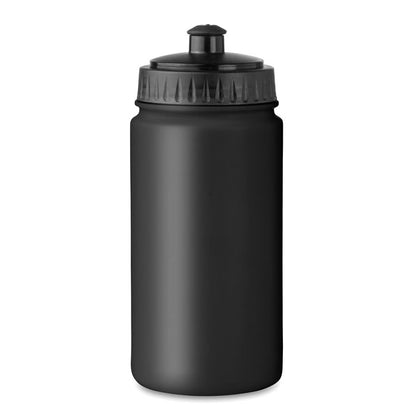 Bidón para deporte de plástico negro