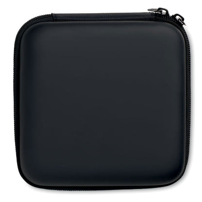 Funda rígida negra para accesorios de ordenador