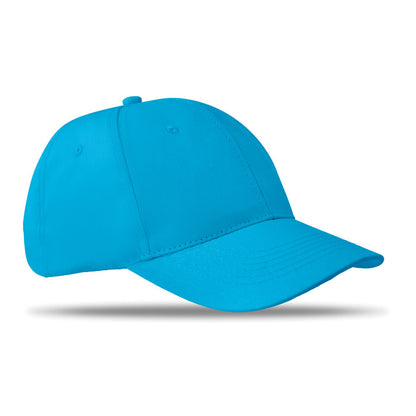 Vista lateral de gorra de beisbol naranja