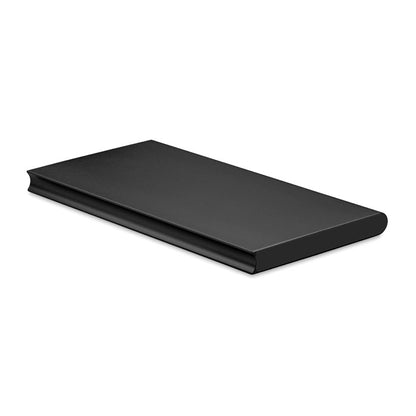 Batería externa de aluminio negra de diseño plano