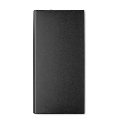 Power bank negra de aluminio