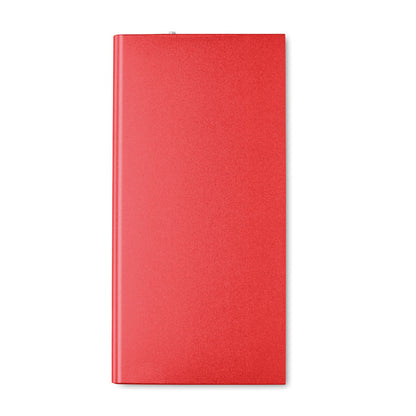 Power bank roja de aluminio