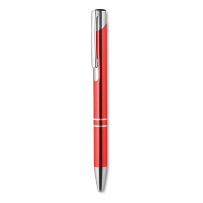 Bolígrafo de aluminio con pulsador rojo