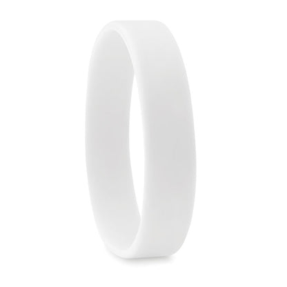 Pulsera de silicona blanca