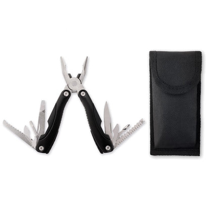 Alicates con multiherramientas en funda de transporte