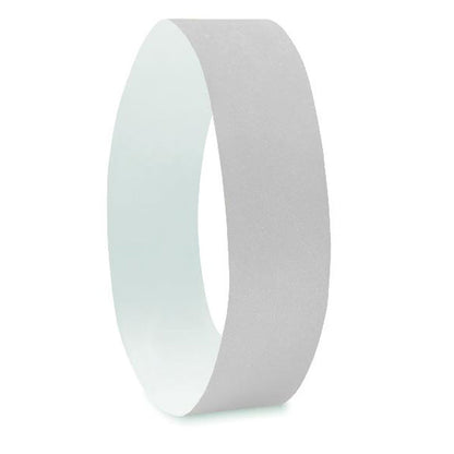 Pulsera blanca cerrada de Tyvek