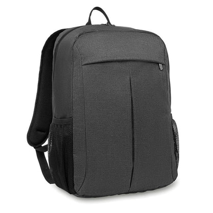 Mochila de oficina gris con bolsillo exterio