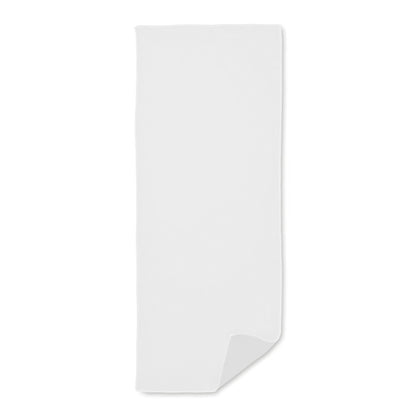 Toalla de microfibra estirada blanca