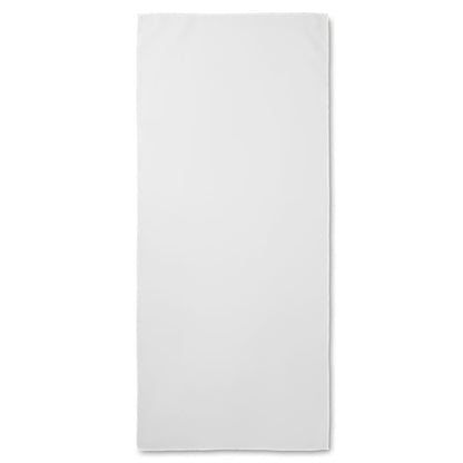 Toalla blanca de deporte estirada