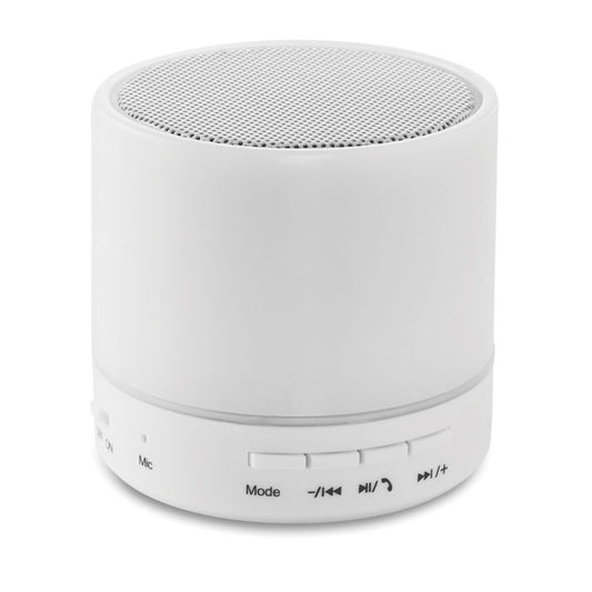 Altavoz inalámbrico de caucho blanco 