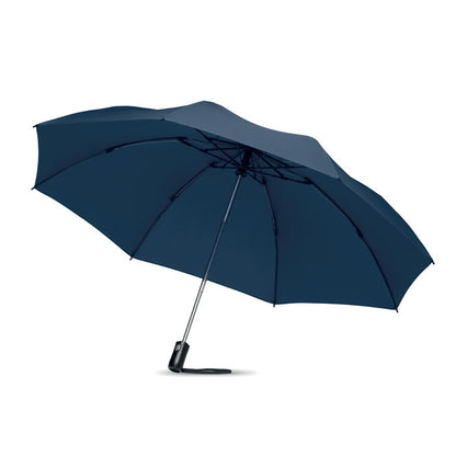 Paraguas plegable reversible azul marino
