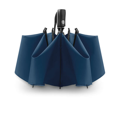 Paraguas gris automático plegable abierto