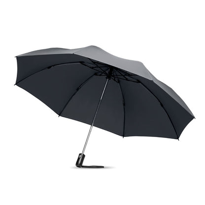 Paraguas plegable reversible gris 