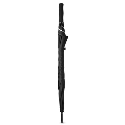 Paraguas negro automático cerrado