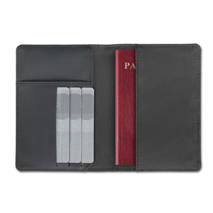 SHIELDOC - Porta pasaporte jaspeado