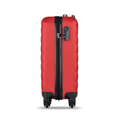 Trolley rojo con cierre de seguridad