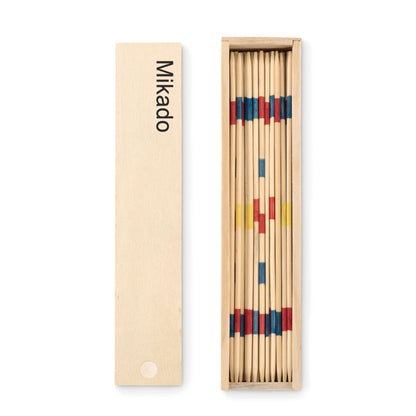 Mikado de madera con cajita