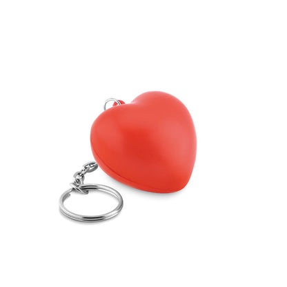 Corazón Llavero antiestress rojo