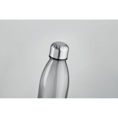 parte superior de botella con tapa de acero inoxidable