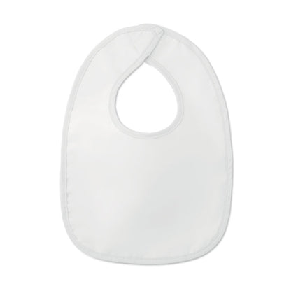 Babero blanco de algodón para bebé