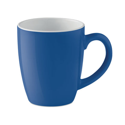 Taza de cerámica azul