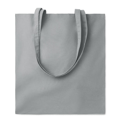 Bolsa de algodón de 140gr. con asas largas color gri