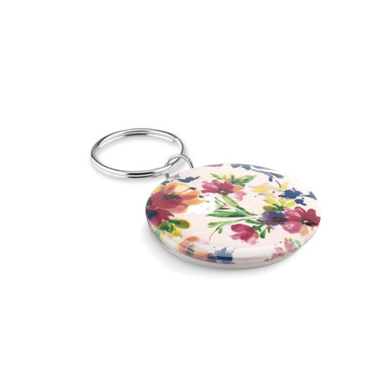 Chapa con llavero personalizada a todo color
